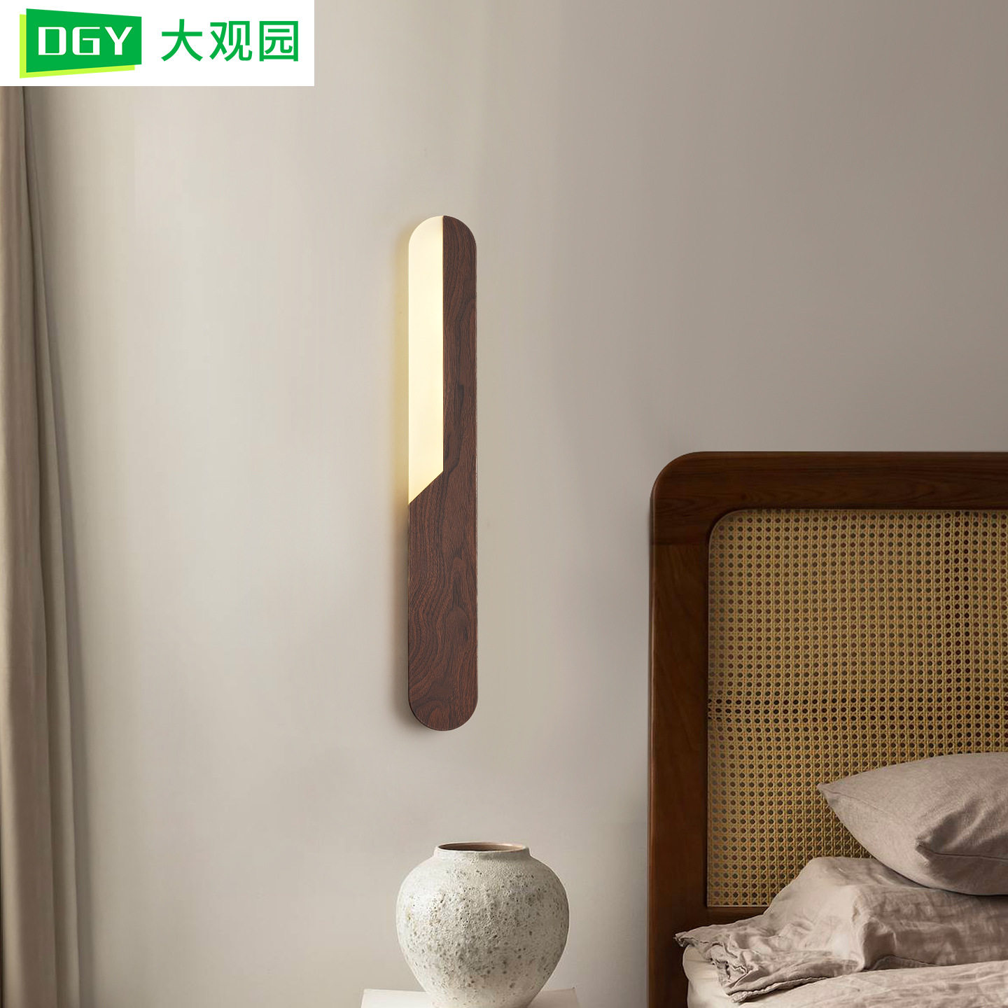 中古风卧室壁灯一字床头灯经典复古极简装饰灯玄关过道楼梯灯003L