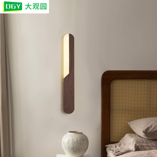 中古风卧室壁灯一字床头灯经典复古极简装饰灯玄关过道楼梯灯003L