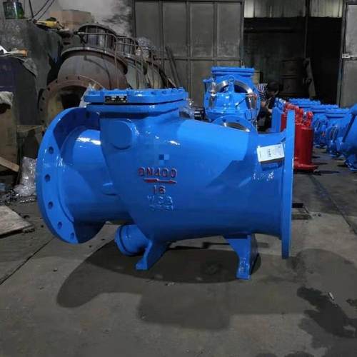 HH44X-10P DN450 不锈钢微阻缓闭止回阀 不锈钢法兰止回阀 HH44X
