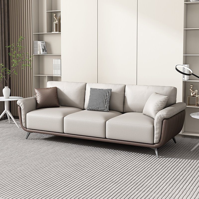 办公沙发简约现代休息区接待小型办公室休闲轻奢商务洽谈茶几组合