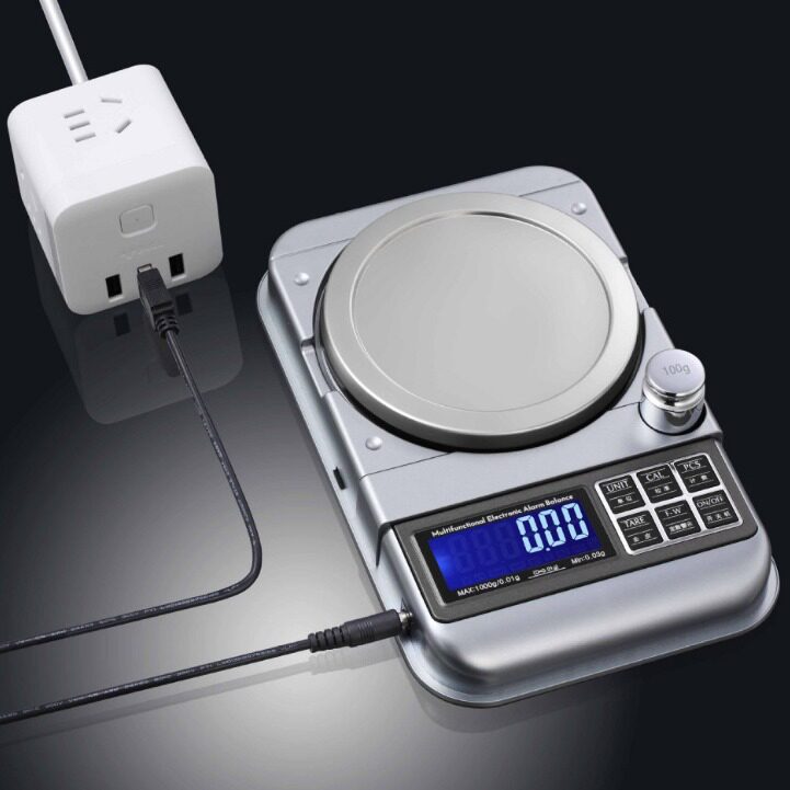 订量报警电子天平秤1000g/0.01g电子秤珠宝秤克拉秤5000g/0.1克称