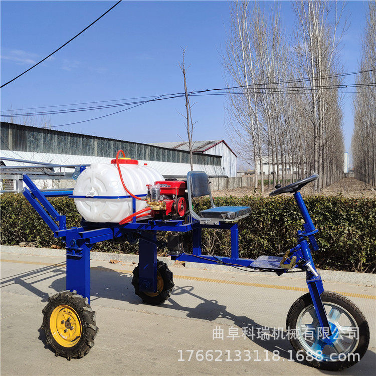 柴油三轮四轮打药机 科瑞自走式高杆打药车 乘坐式水旱两用植保机