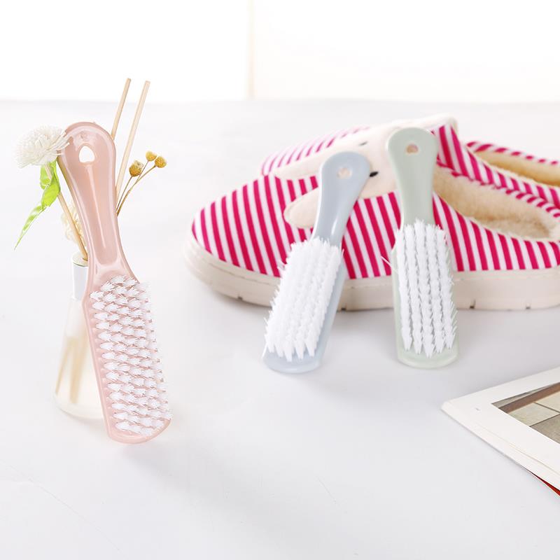 新款素色塑料小刷子鞋子清洁刷软毛洗鞋刷去污洗衣刷衣物清洗刷