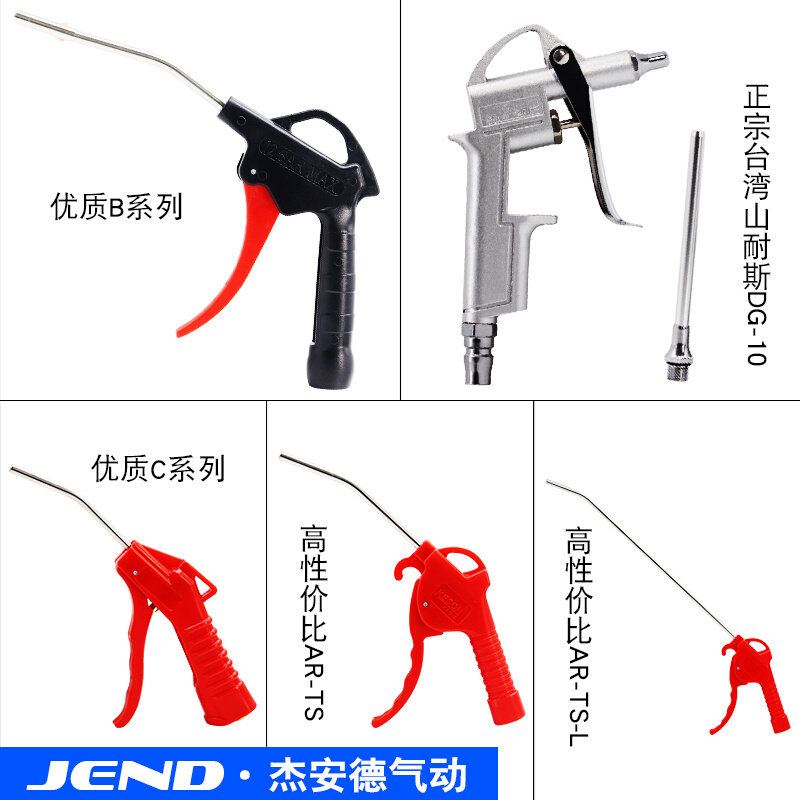 气动气管吹灰枪强力高压吹气枪喷气除尘抢气泵嘴枪头塑料吹风枪