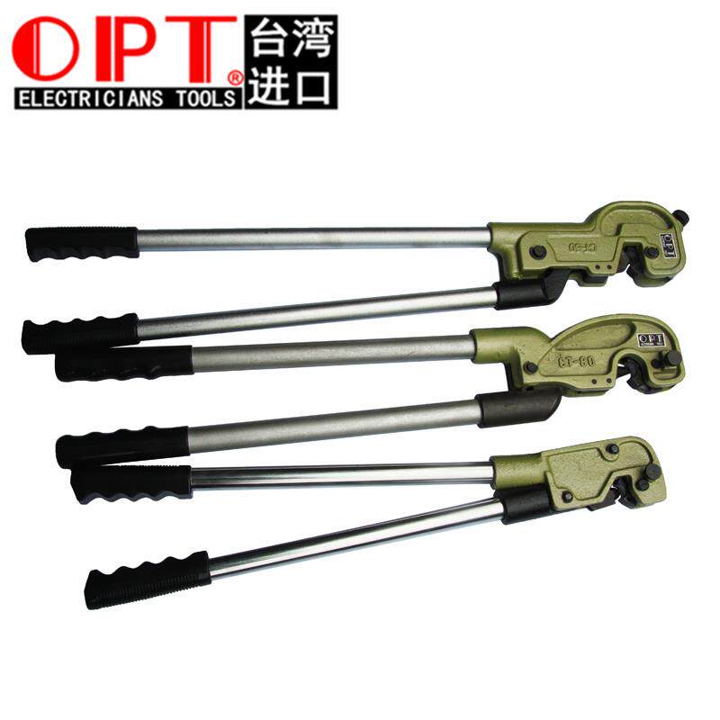 台湾进口OPT裸端子压线钳CT-38 80 100 150冷端子点式凹凸压接钳