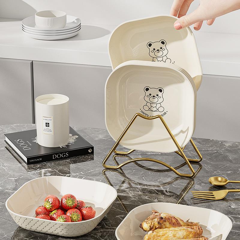 北欧简约轻奢吐骨碟水果盘家用茶几摆放小吃零食小碟子凉菜小菜碟