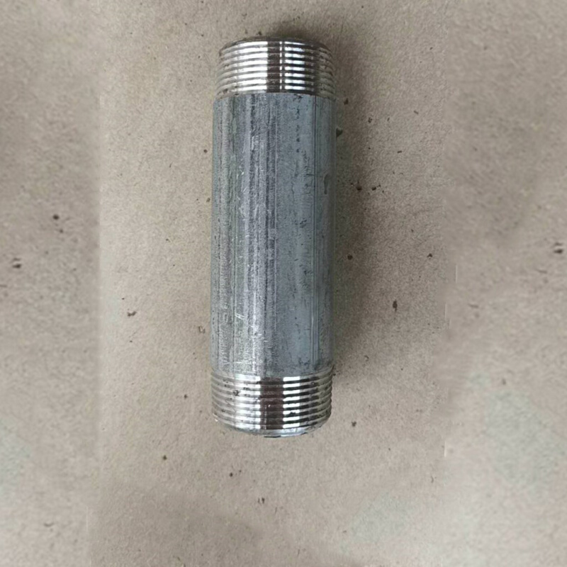 镀锌水管双头牙镀锌水管开牙两头牙双头对丝接头外丝外螺纹双头牙