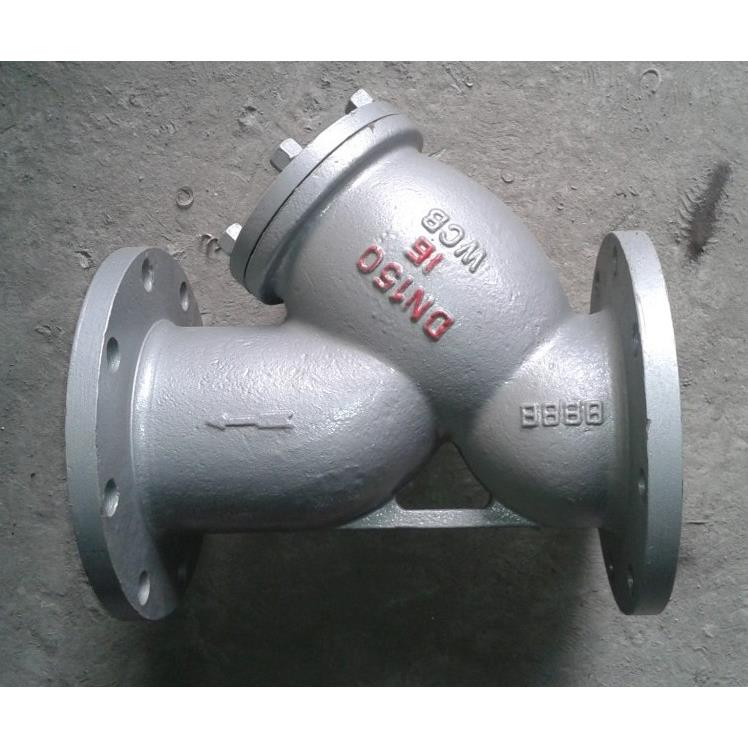 美标GL41H-150LB铸钢法兰蒸汽Y型过滤器油品水蒸汽碳钢过滤器DN15