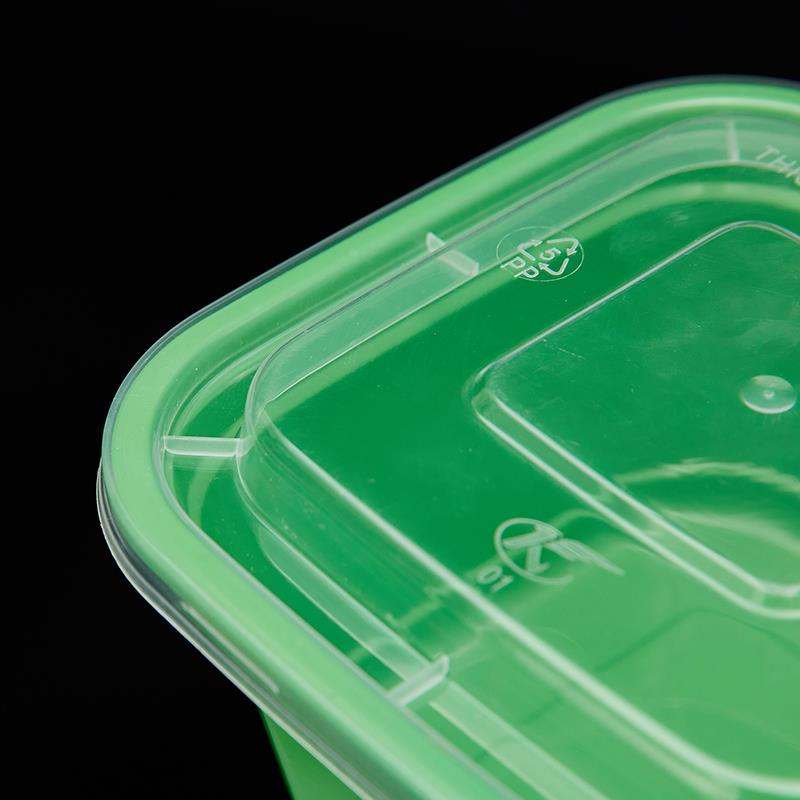 高档美式正方形500ML一次性餐盒打包盒快餐便当汤碗加厚外卖饭盒