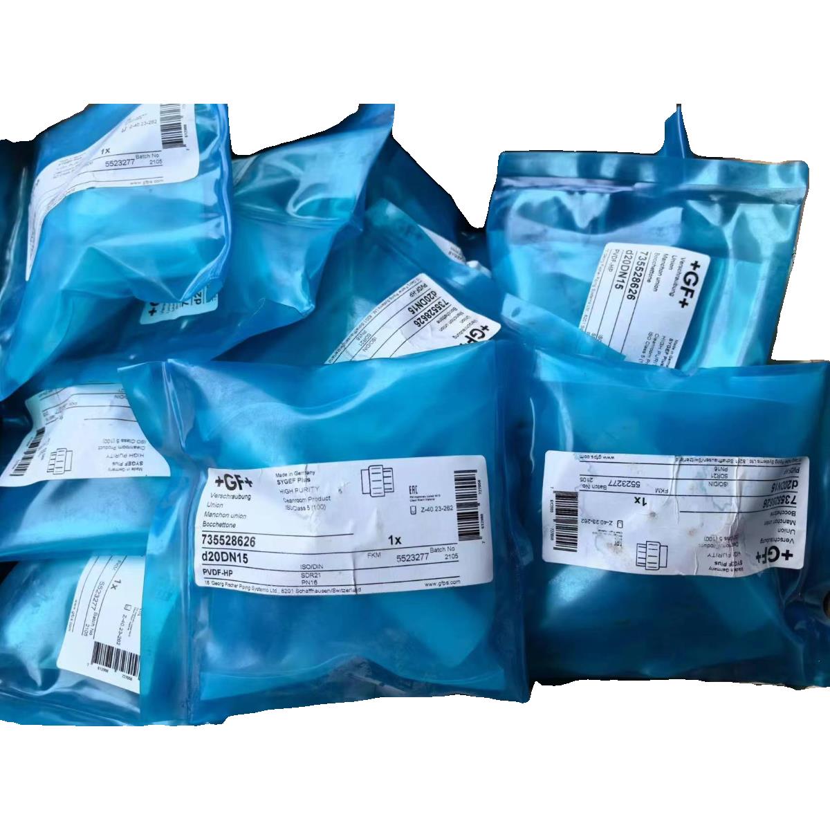 瑞士乔治费歇尔GF+PVDF-HP超纯由令 活接头焊接式活接头OD20