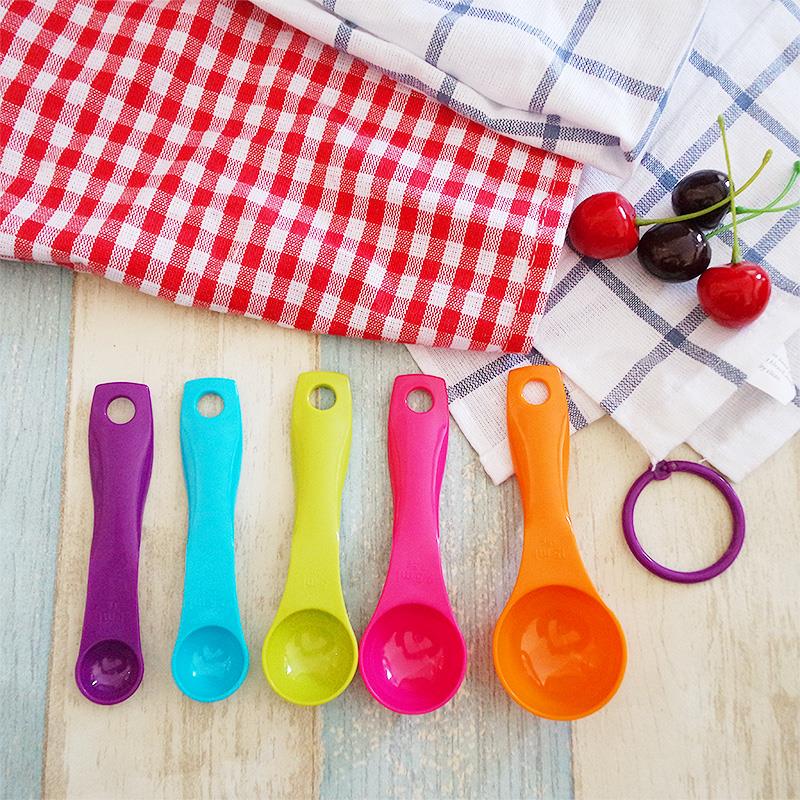 量勺量杯套装 带刻度 计量奶粉勺子五件套 塑料烘焙工具ml 1g 5克