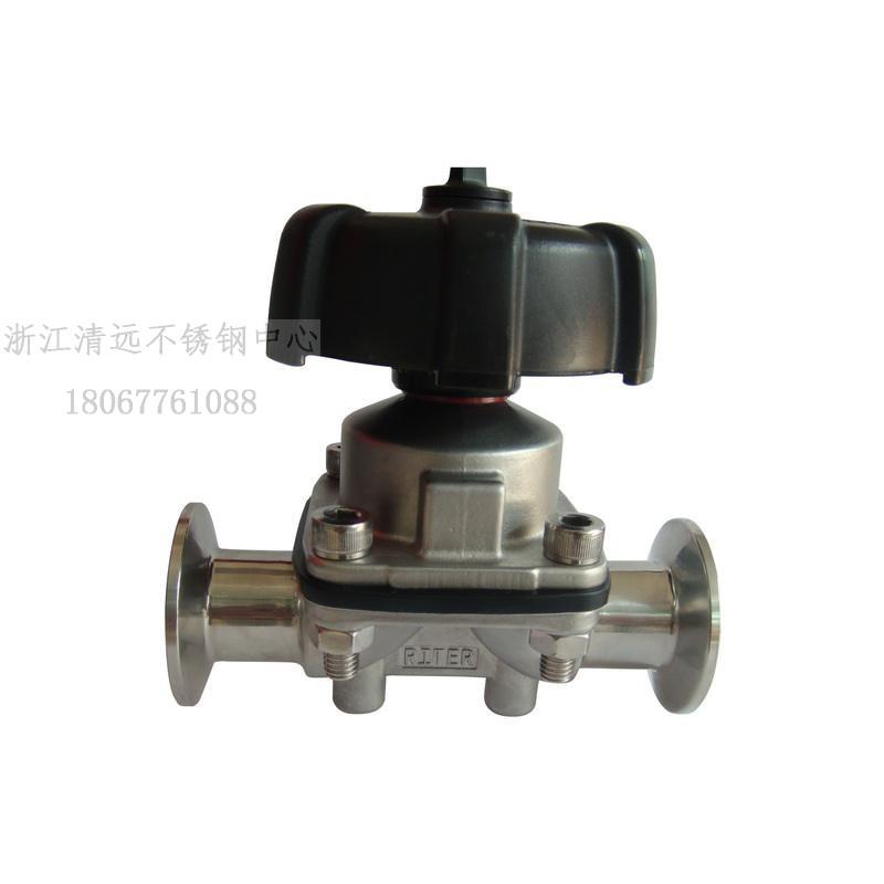 316L不锈钢快装盖米隔膜阀卫生食品级手动快接卡盘式仿盖米型阀门