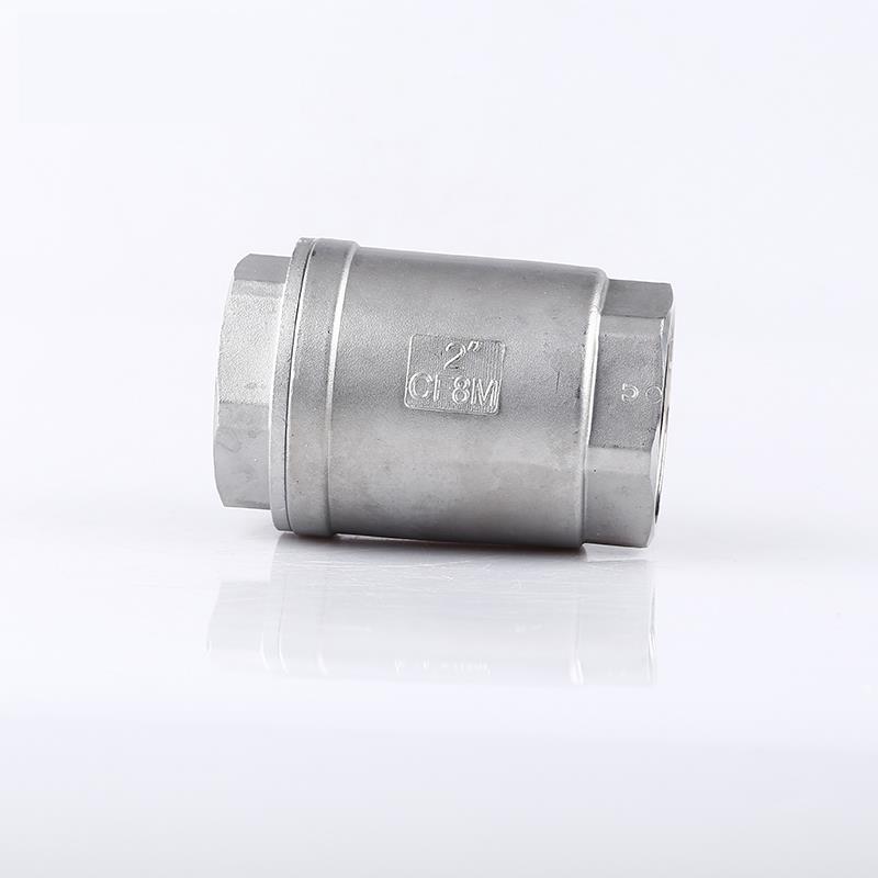 304不锈钢立式止回阀H12丝扣单向阀水管内螺纹逆止阀门4分6分DN15