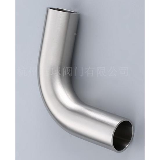 304/316L卫生级不锈钢镜面抛光加长弯头焊接90度自动焊弯管食品级