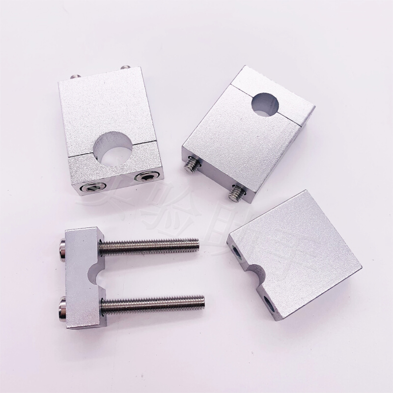 铝合金管夹 面板安装式实验室气路管管卡1/4 3/8 1/2英寸铝块支架