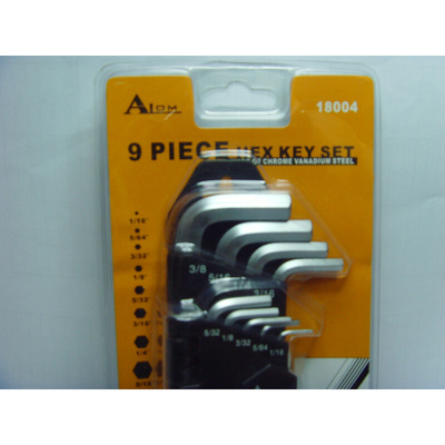 英制内六角扳手套装 内六角罗线刀 起子埃莱18004