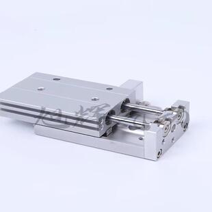 亚德客型滑台气缸HLQ6X10S 8X20S 12X30S 16X40S 20X50S 25X75SA