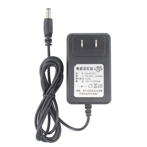 富利华12V1000mA电源适配器FLH-D1210儿童电动童车圆口充电器电池