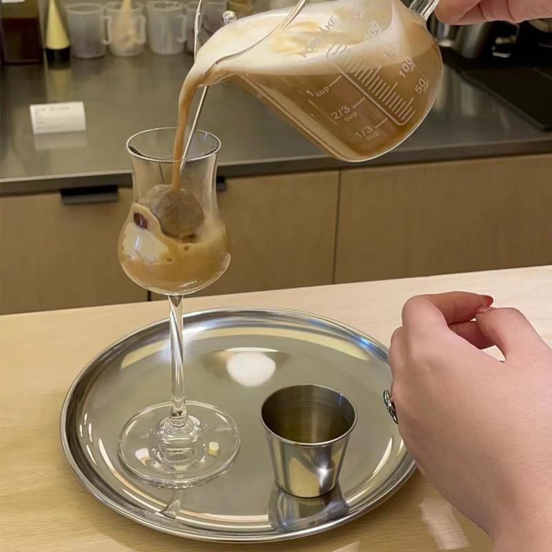 法式精致高脚香槟杯起泡酒杯水晶风铃玻璃鸡尾酒浪漫ins风博主款