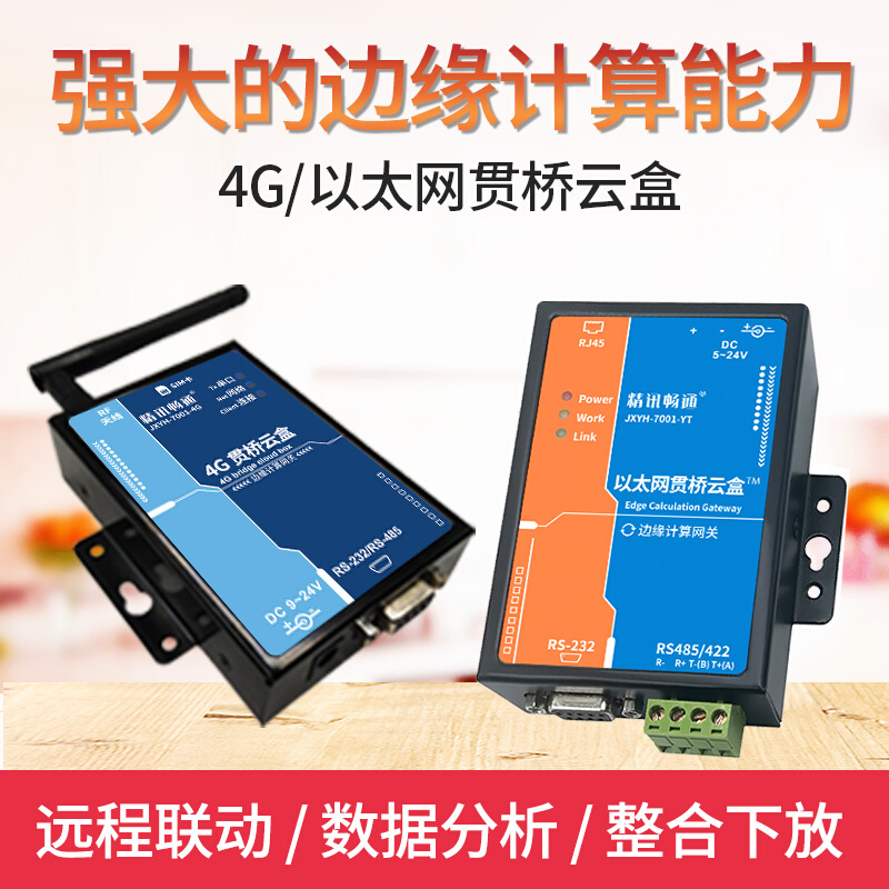 多功能网关工业边缘计算物联网网关贯桥云盒4G/以太网网关