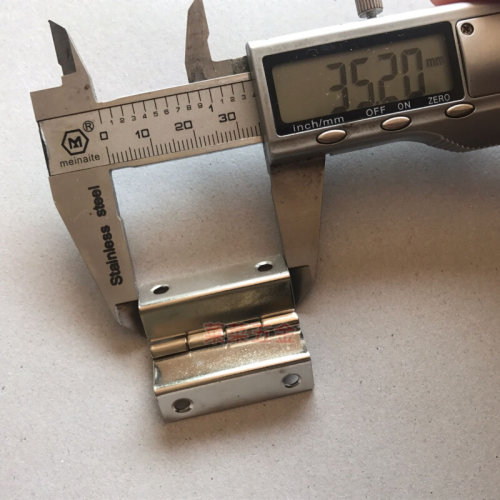 35mm双弯 四折折弯合页 夹9mm板 家具合页翻折合页 铁镀镍