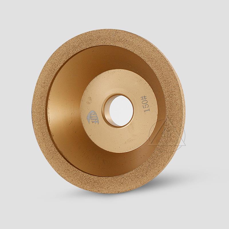 钻石碗型砂轮金刚砂轮金刚砂轮磨刀机钨钢刀金色铅焊砂轮修整器