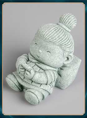 兵马俑桌面卡通创意书柜造景鱼缸装饰摆设家居招财博古架摆件茶宠