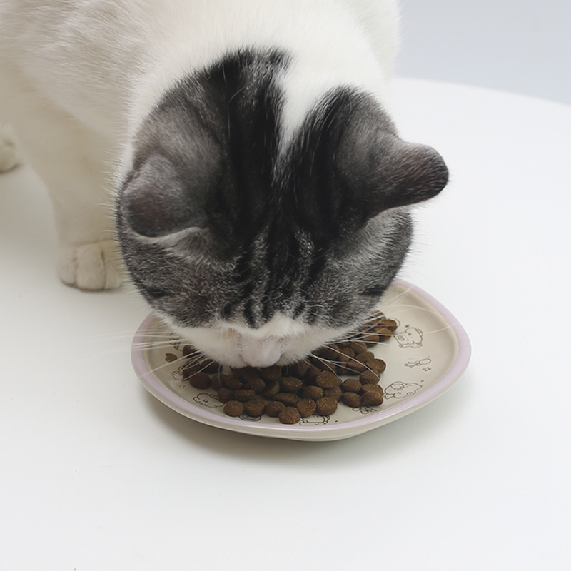 【年糕NianGao】手作系列餐盘零食盘猫碗狗碗陶瓷可爱罐头湿粮盘