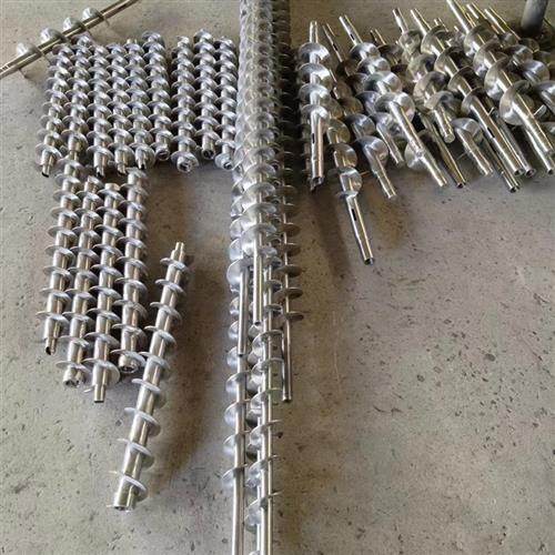 不锈钢螺旋叶片碳钢扭龙螺旋输送杆小龙推力轴混合给料机