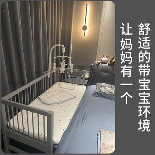 美妙家具实木加宽平接儿童拼接床婴儿床加宽宝宝小床大人可睡神器