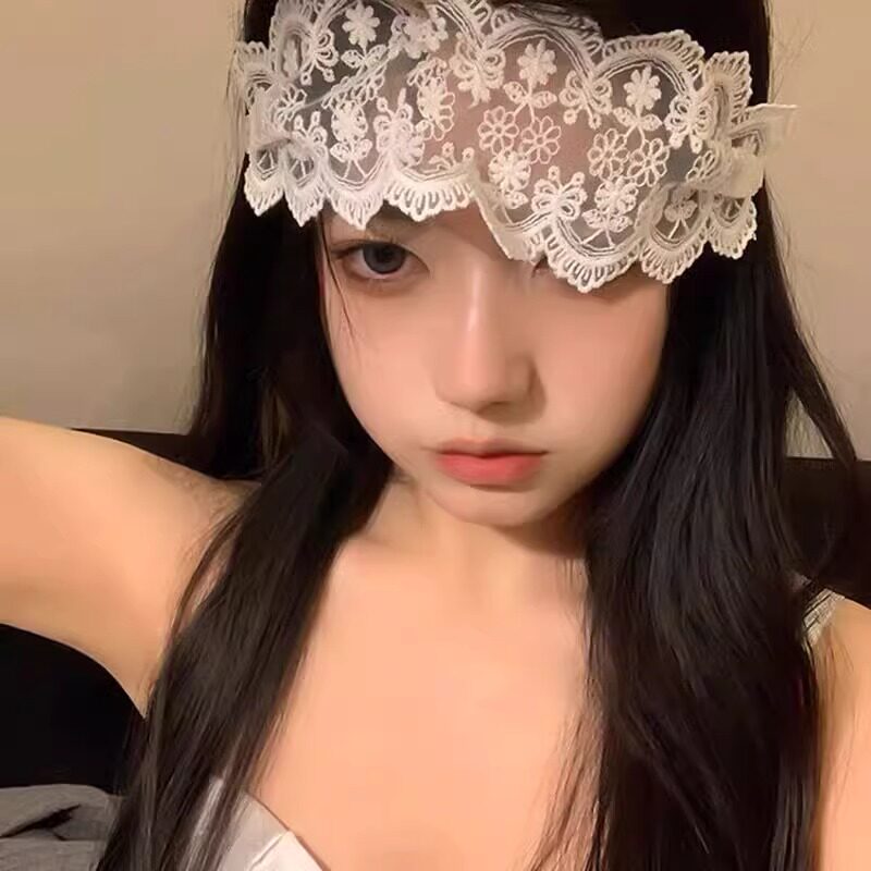 REESEU 性感纯欲蒙眼眼罩情调丝带遮眼禁欲系猫女兔女郎发箍发饰