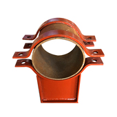 管夹固定夹管托导向固定支座卡箍双螺栓T型H型滑动支架双孔管夹