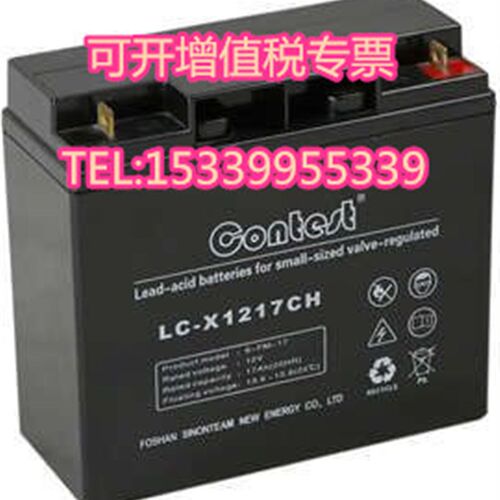 Contest康迪斯LC-X1238CH铅酸免维护蓄电池12V38AH直流屏 UPS电源