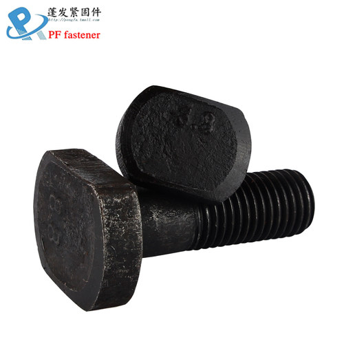 M12M14M16M20M24M30T型螺丝8.8级GB37发黑T行槽用螺栓压板螺丝