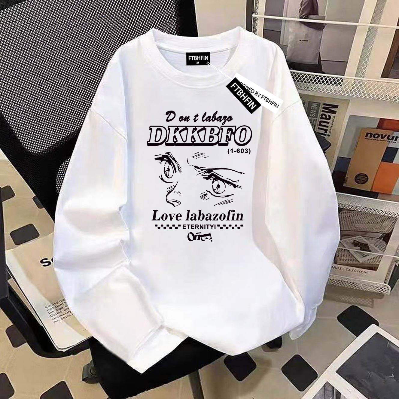 重磅纯棉长袖t恤新款创意涂鸦字母春秋季美式宽松设计打底衫上衣,女装/女士精品,T恤,淘宝优惠券,粉丝福利购,淘宝优惠卷