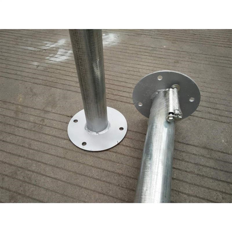 交通标志牌立杆镀锌钢管太阳能爆闪灯广角镜立柱镀锌管标志杆