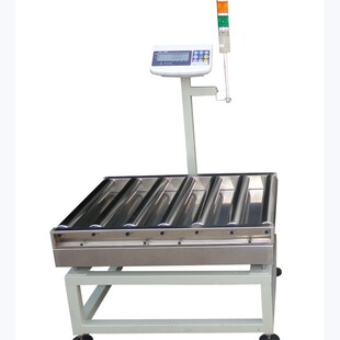 100kg滚筒秤流水线分拣合格流走上下限报警动力滚筒电子称