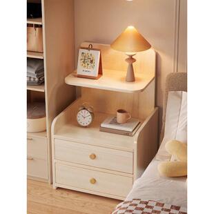 床头柜卧室简约家用现代床边简易收纳柜子小型储物柜床边柜置物架