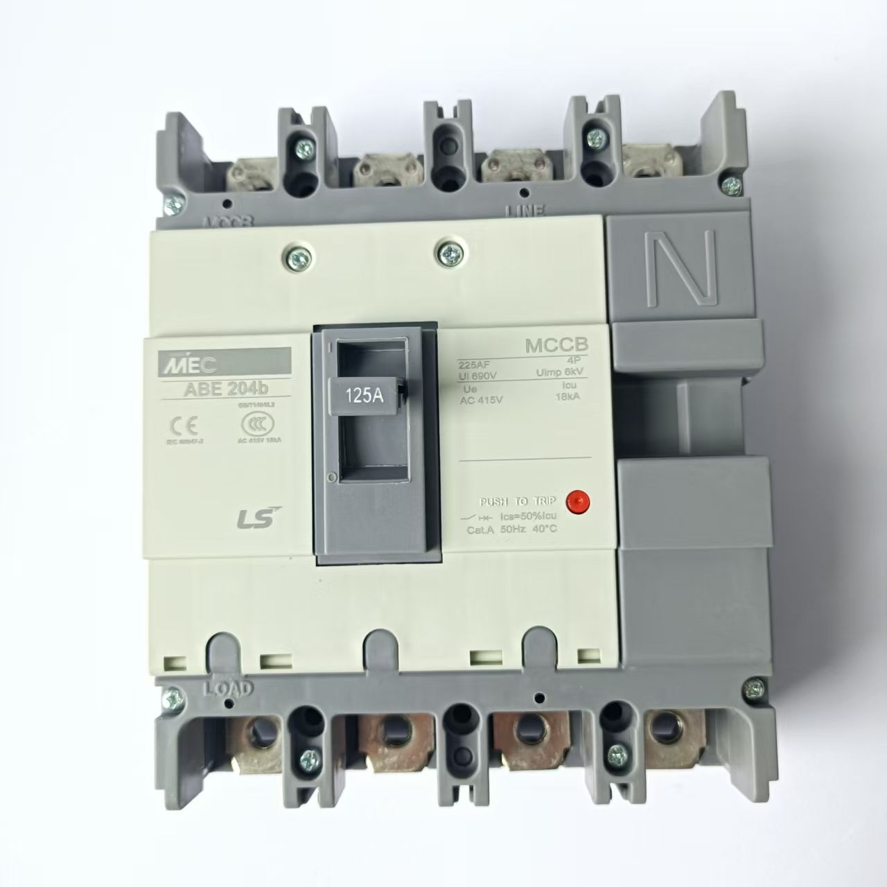 LS产电塑壳断路器ABE204B 125A 150A 175A 200A 四相断路器空开