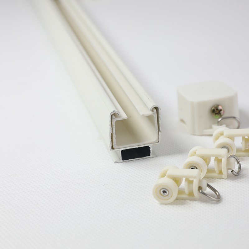 家轨布铝轨合艺道窗38105金静音帘室客卧轨滑导浙顶厅侧装装