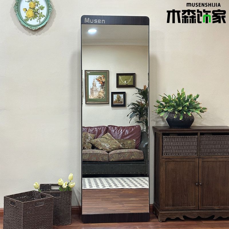 源头简约试衣镜全身镜穿衣镜服装店镜子家用镜长镜可调节显瘦镜子