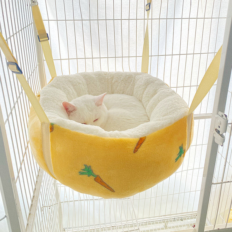 猫吊床挂窝猫窝悬挂式猫咪秋千晒太阳宠物吊篮猫床猫笼子挂窝包邮