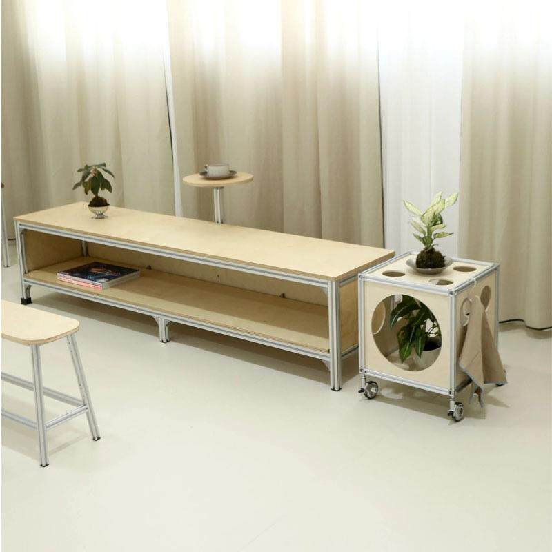 中古茶几复古实木沙发边几可移动茶几简约现代长方形设计师电视柜