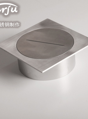 香尔居纯不锈钢方体清扫口 地面检查口扫除口 堵头 DN110 50 75