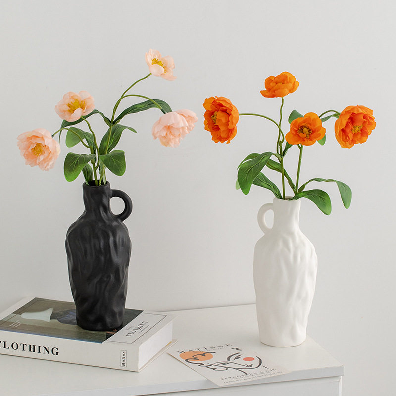 读途北欧白色简约现代陶瓷装饰干花花瓶桌面客厅玄关插花摆件花器,电子元器件市场,电线扎带/束线带,淘宝优惠券,粉丝福利购,淘宝优惠卷