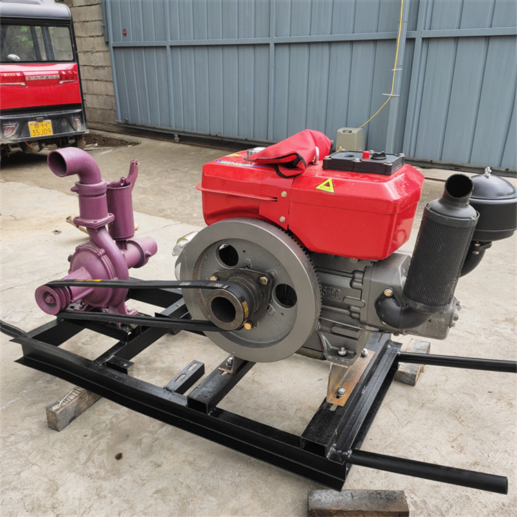 小麦地灌溉抽水机 抗旱排涝果园浇地泵大口径 柴油抽水泵