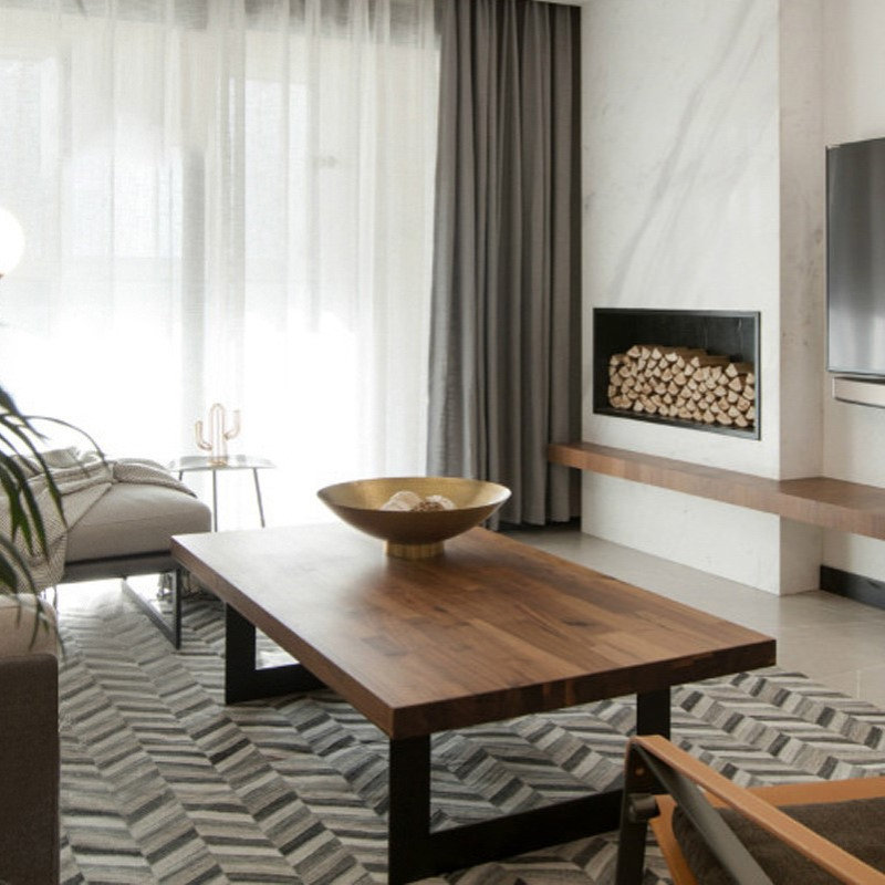 新中式小户型实木茶几 家用客厅洽谈矮桌 公寓酒店复古休闲桌子