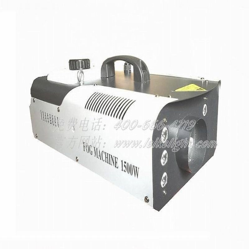 CE ROHS认证3色6颗9颗LED1500W遥控烟机DMX512恒温烟雾机上喷烟机