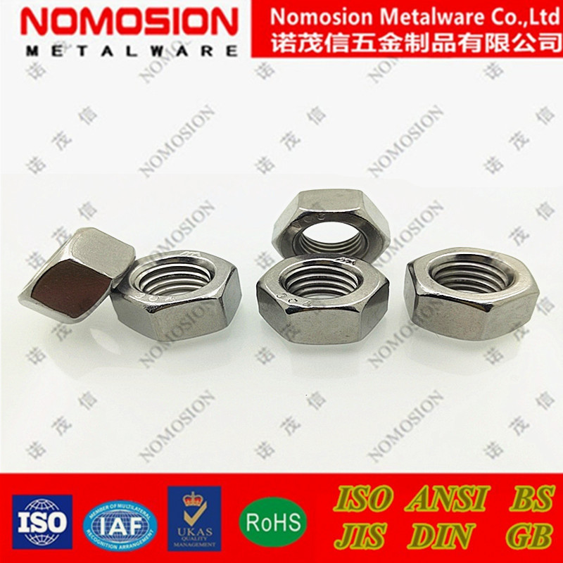 304/316不锈钢GB6170六角螺母加厚螺帽 M5M6M8M10M12M14M16M18M20