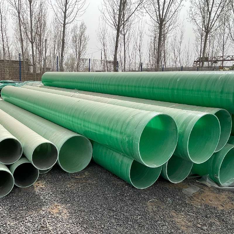 玻璃钢管排水排污管道FRP通风除臭管道地埋夹砂管 玻璃钢管道